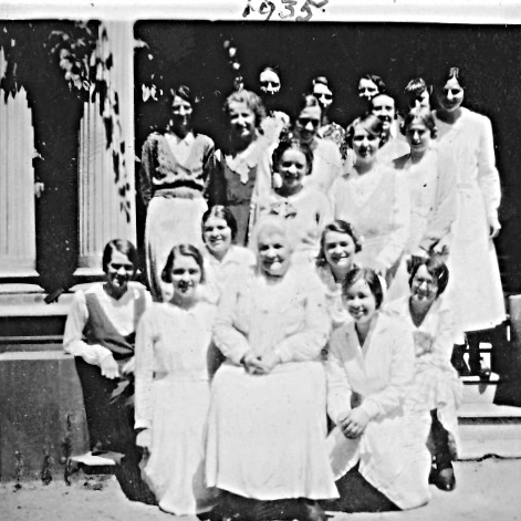 1935 with matron