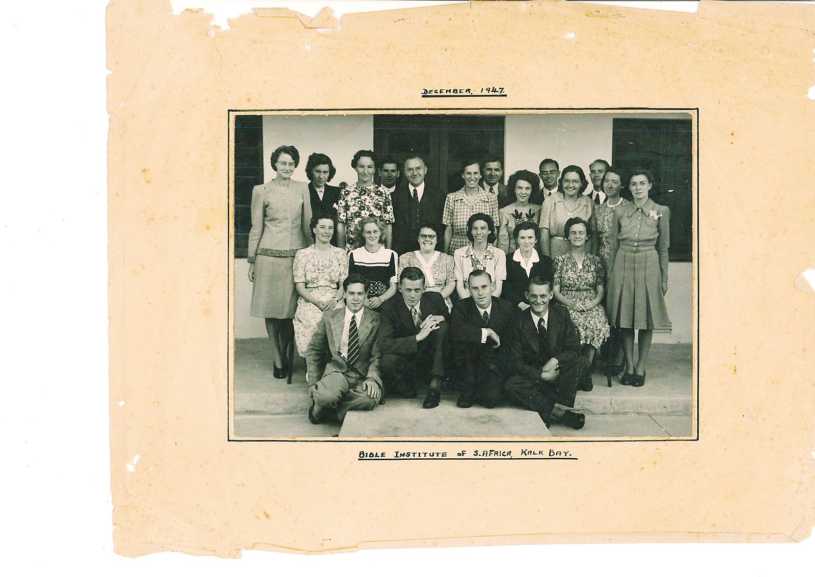 Picture donated from the files of the late Edna Allchin (seated far right) Past student December 1947